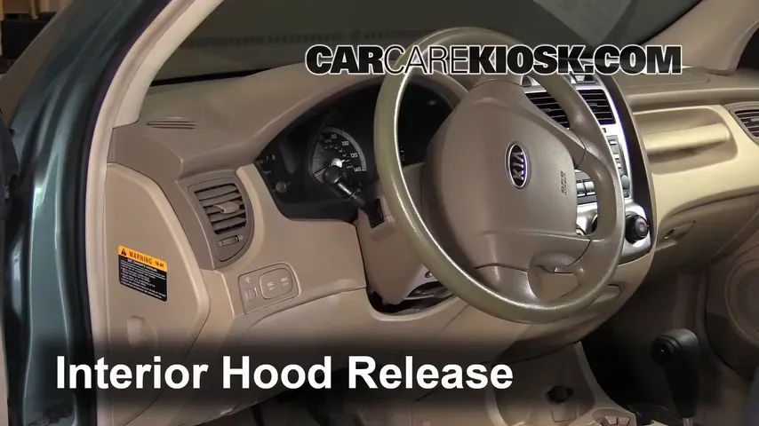 2007 Kia Sportage LX 2.7L V6 Hood